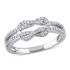 Thumbnail Image 1 of Previously Owned - 1/4 CT. T.W. Diamond Double  Ring in 10K White Gold