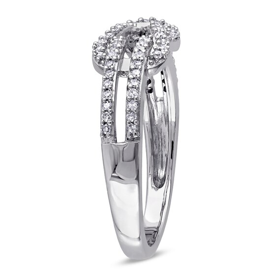 Previously Owned - 1/4 CT. T.w. Diamond Double Ring in 10K White Gold