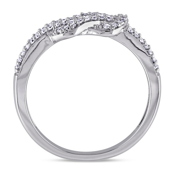 Previously Owned - 1/4 CT. T.w. Diamond Double Ring in 10K White Gold