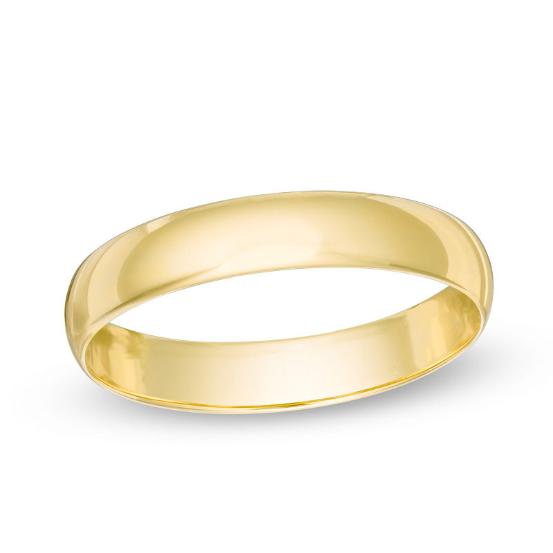 Main Image 1 of Previously Owned - Men's 4.0mm Wedding Band in 10K Gold