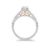 Thumbnail Image 3 of Previously Owned - Enchanted Disney Merida 1/2 CT. T.W. Pear-Shaped Diamond Frame Engagement Ring in 14K Two-Tone Gold