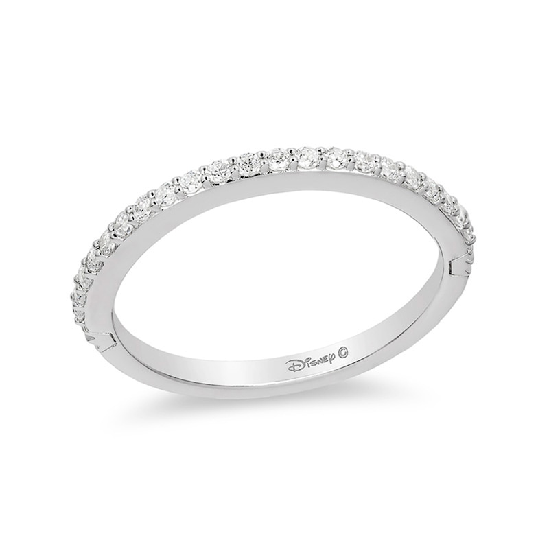 Main Image 1 of Previously Owned - Enchanted Disney Princess 1/5 CT. T.W. Diamond Band in 14K White Gold