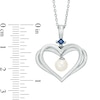 Thumbnail Image 3 of Previously Owned-The Kindred Heart from Vera Wang Love Collection Freshwater Cultured Pearl Pendant in Sterling Silver