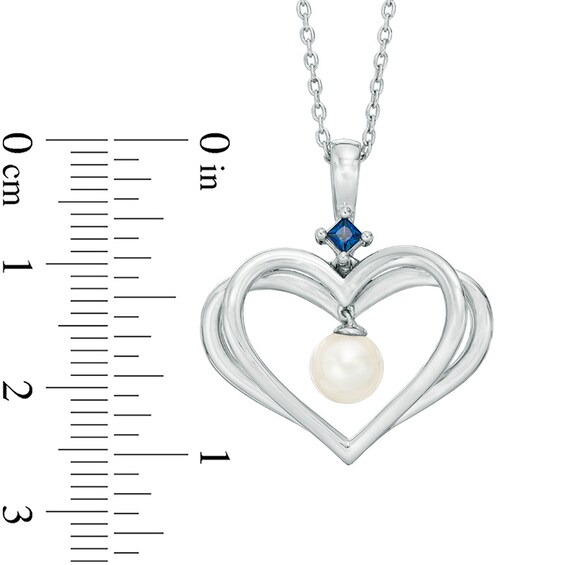 Previously Owned-The Kindred Heart from Vera Wang Love Collection Freshwater Cultured Pearl Pendant in Sterling Silver