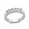 Thumbnail Image 1 of Previously Owned - 1/4 CT. T.W. Princess-Cut Diamond Five Stone Band in 14K White Gold (H/VS2)