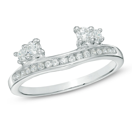 Previously Owned - 1/3 CT. T.w. Diamond Solitaire Enhancer in 10K White Gold