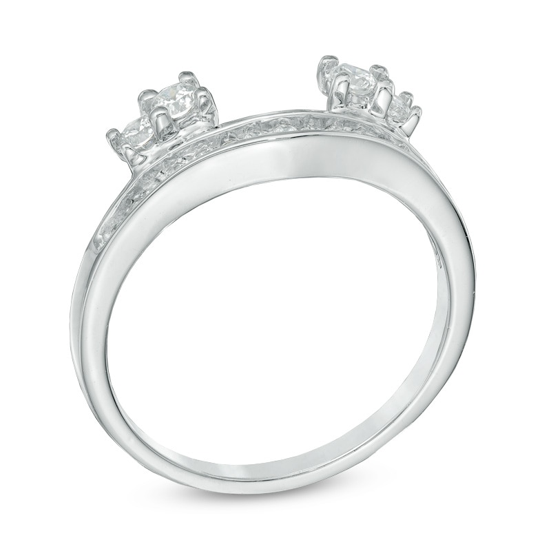 Main Image 2 of Previously Owned - 1/3 CT. T.W. Diamond Solitaire Enhancer in 10K White Gold