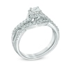 Thumbnail Image 2 of Previously Owned - 3/4 CT. T.W. Princess-Cut Diamond Frame Twist Shank Bridal Set in 10K White Gold