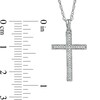 Thumbnail Image 2 of Previously Owned - 1/10 CT. T.W. Diamond Cross Pendant in Sterling Silver