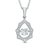 Thumbnail Image 1 of Previously Owned - 1/2 CT. T.W. Diamond Starburst Pendant in 10K White Gold