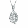Thumbnail Image 2 of Previously Owned - 1/2 CT. T.W. Diamond Starburst Pendant in 10K White Gold