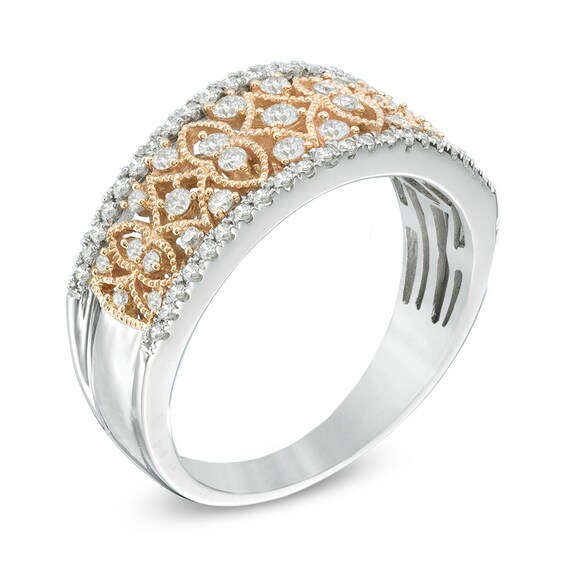 Previously Owned - 1/2 CT. T.w. Diamond Ring in 10K Two-Tone Gold