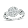 Thumbnail Image 1 of Previously Owned - 1/2 CT. T.W. Multi-Diamond Twist Shank Ring in 10K White Gold