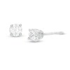 Thumbnail Image 1 of Previously Owned - 1/5 CT. T.W. Diamond Solitaire Stud Earrings in 14K White Gold