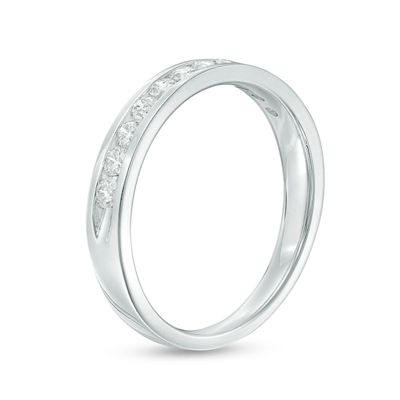 Previously Owned - 1/5 CT. T.w. Diamond Channel-Set Band in 10K White Gold