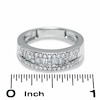 Thumbnail Image 1 of Previously Owned - 3/4 CT. T.W. Baguette and Round Channel Diamond Band in 14K White Gold
