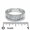 Thumbnail Image 2 of Previously Owned - 3/4 CT. T.W. Baguette and Round Channel Diamond Band in 14K White Gold