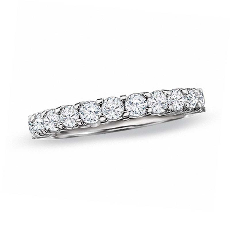 Main Image 1 of Previously Owned - 1 CT. T.W. Diamond Prong Band in 14K White Gold