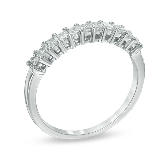 Previously Owned - 1/2 CT. T.w. Princess-Cut Diamond Anniversary Band in 14K White Gold