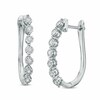 Thumbnail Image 1 of Previously Owned - 1/4 CT. T.W. Diamond Linear Earrings in 10K White Gold