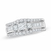 Thumbnail Image 1 of Previously Owned - 1-1/2 CT. T.W. Princess-Cut Diamond Bridal Set in 14K White Gold