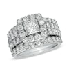Thumbnail Image 1 of Previously Owned - 3 CT. T.W. Diamond Semi-Mount Three-Piece Bridal Set in 14K White Gold