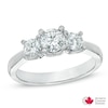 Thumbnail Image 1 of Previously Owned - 1 CT. T.W. Diamond Three Stone Engagement Ring in 14K White Gold (I/I2)