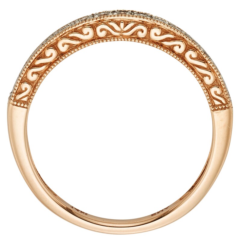 Main Image 3 of Previously Owned - 1/4 CT. T.W. Diamond Anniversary Band in 14K Rose Gold (I/I2)