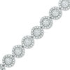 Thumbnail Image 1 of Previously Owned - 2-7/8 CT. T.W. Diamond Frame Line Bracelet in 10K White Gold