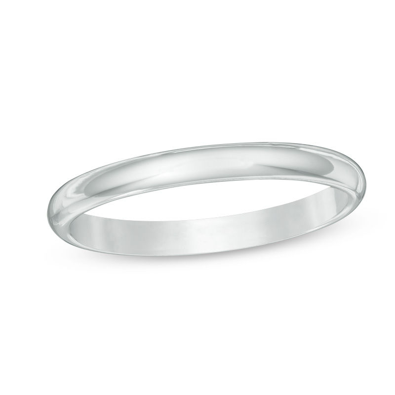 Main Image 1 of Previously Owned - Ladies' 2.0mm Comfort-Fit Wedding Band in 14K White Gold