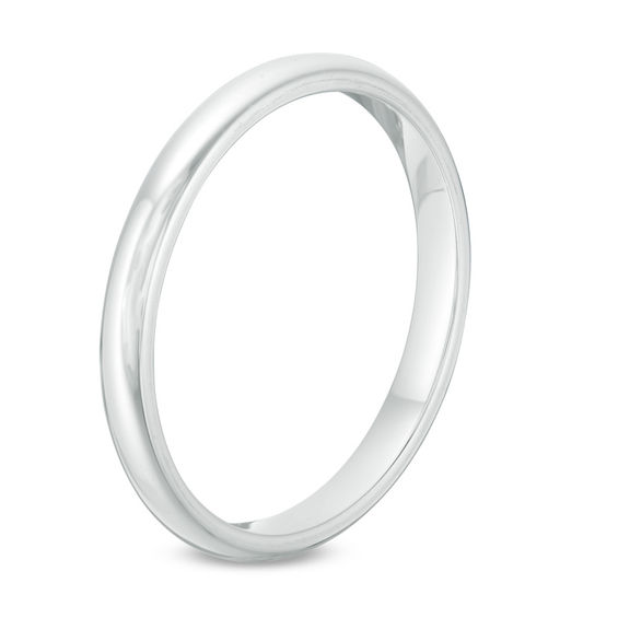 Previously Owned - 2.0mm Comfort-Fit Wedding Band in 14K White Gold
