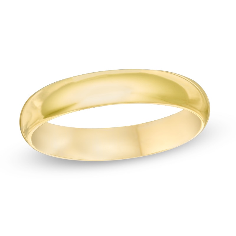 Main Image 1 of Previously Owned - 4.0mm Comfort-Fit Wedding Band in 10K Gold