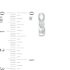 Thumbnail Image 2 of Previously Owned - 1/10 CT. T.W. Diamond Solitaire Huggie Hoop Earrings in Sterling Silver