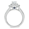 Thumbnail Image 3 of Previously Owned - Vera Wang Love Collection 1-1/2 CT. T.W. Oval Diamond Frame Engagement Ring in 14K White Gold
