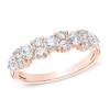 Thumbnail Image 1 of Previously Owned - 1 CT. T.W. Diamond Alternating Duo Five Stone Anniversary Band in 10K Rose Gold