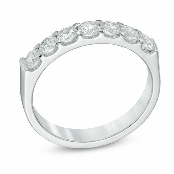 Previously Owned - 3/4 CT. T.w. Diamond Seven Stone Anniversary Band in 14K White Gold (I/Si2)