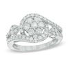 Thumbnail Image 1 of Previously Owned - 1 CT. T.W. Multi-Diamond Swirl Ring in 10K White Gold