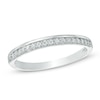 Thumbnail Image 1 of Previously Owned - 1/8 CT. T.W. Diamond Wedding Band in 10K White Gold
