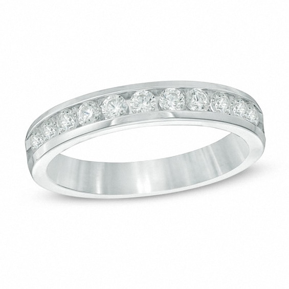 Previously Owned - 1/2 CT. T.w. Diamond Anniversary Band in 14K White Gold (I/Si2)