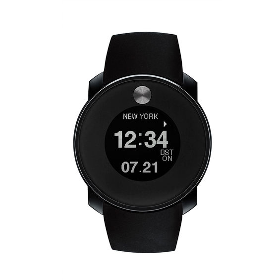 Previously Owned - Men's Movado BoldÂ® Strap Touch Watch with Black Dial (Model: 3600365)