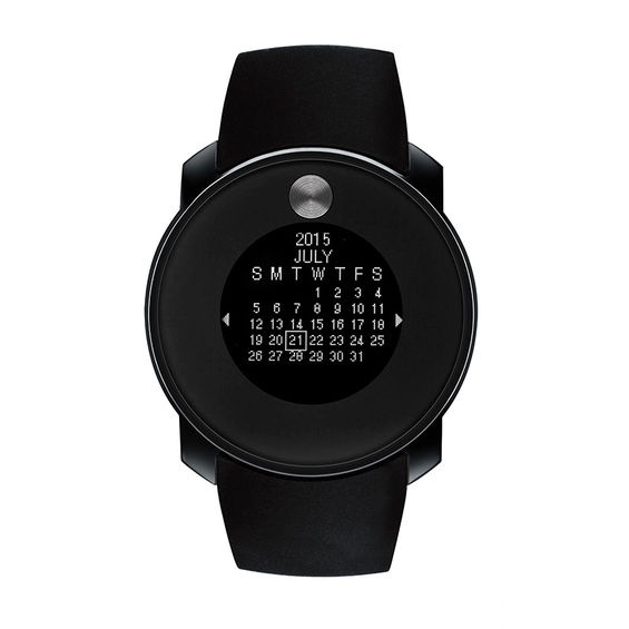 Previously Owned - Men's Movado BoldÂ® Strap Touch Watch with Black Dial (Model: 3600365)