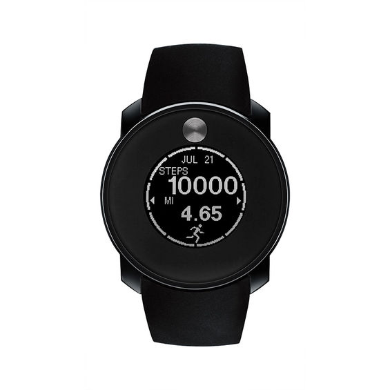Previously Owned - Men's Movado BoldÂ® Strap Touch Watch with Black Dial (Model: 3600365)