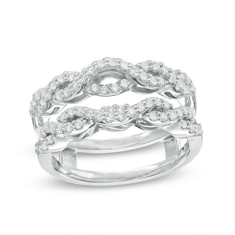Main Image 1 of Previously Owned - 1/2 CT. T.W. Diamond Solitaire Enhancer in 14K White Gold