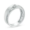 Thumbnail Image 2 of Previously Owned - 1/3 CT. T.W. Diamond Three Stone Slant Wedding Band in 10K White Gold