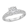 Thumbnail Image 1 of Previously Owned - 5/8 CT. T.W. Diamond Frame Engagement Ring in 10K White Gold