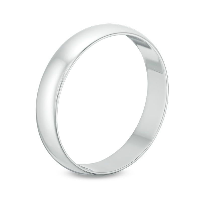 Main Image 2 of Previously Owned - Men's 4.0mm Wedding Band in 14K White Gold