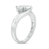 Thumbnail Image 2 of Previously Owned - Ever Us® 5/8 CT. T.W. Two-Stone Diamond Bypass Ring in 14K White Gold