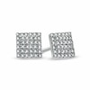 Thumbnail Image 0 of Previously Owned - 1/8 CT. T.W. Diamond Square Stud Earrings in 10K White Gold