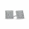 Thumbnail Image 1 of Previously Owned - 1/8 CT. T.W. Diamond Square Stud Earrings in 10K White Gold