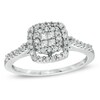 Thumbnail Image 1 of Previously Owned - 1/2 CT. T.W. Quad Princess-Cut Diamond Frame Ring in 10K White Gold